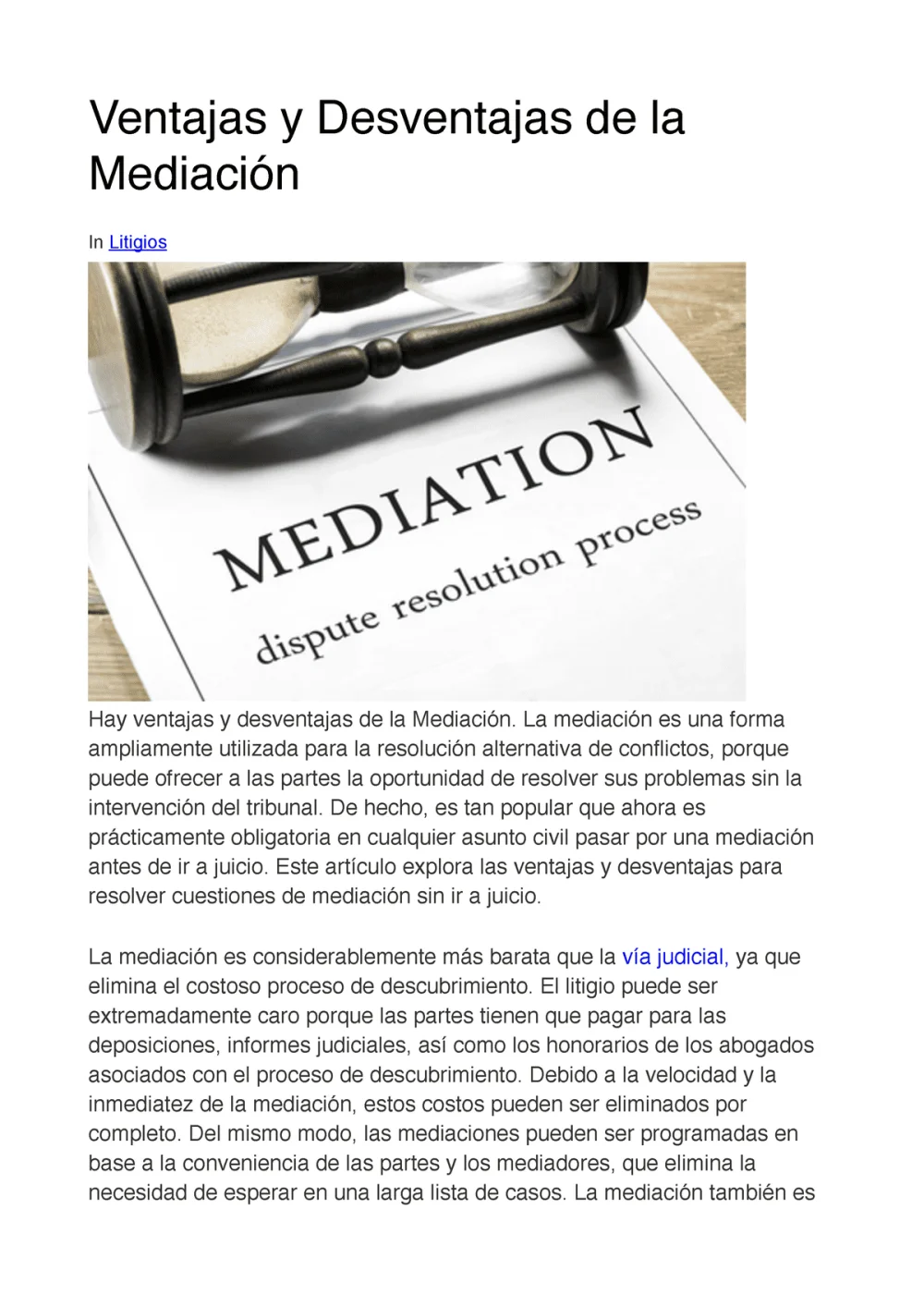 Desventajas de la mediación legal: aspectos negativos a considerar