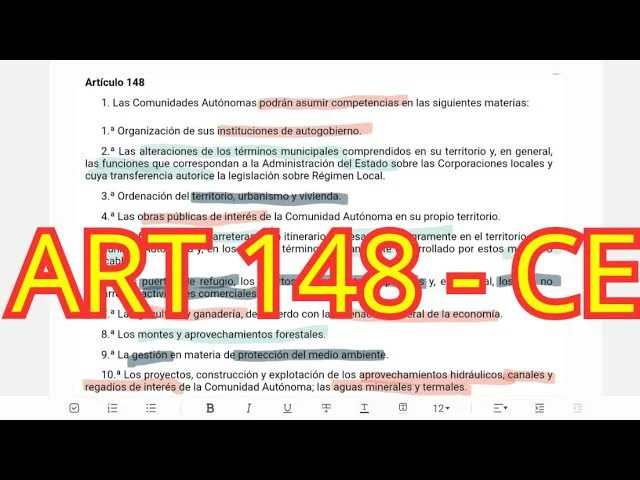 Artículo 148 de la Constitución: información esencial que necesitas
