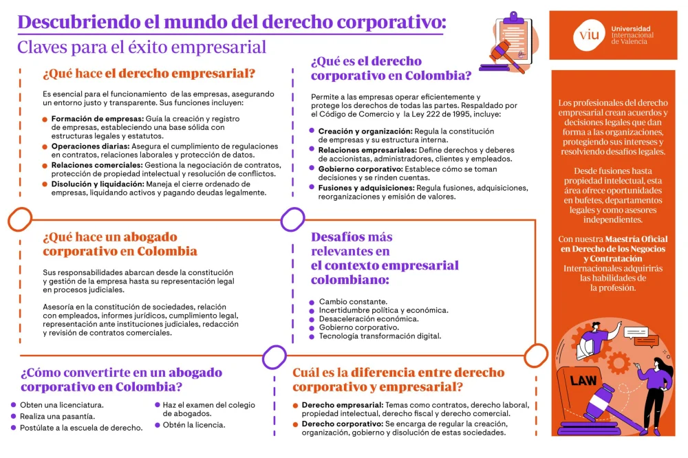 Carrera de Derecho Empresarial: requisitos y nombre de la formación