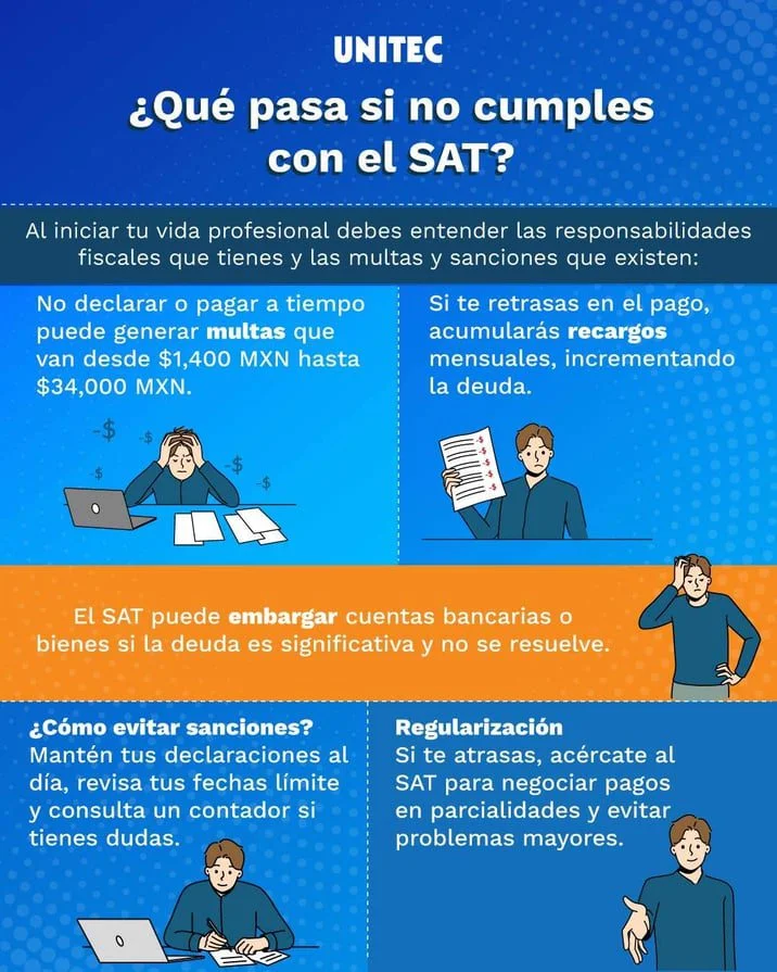 Implicaciones legales al registrarse en el SAT sin empleo