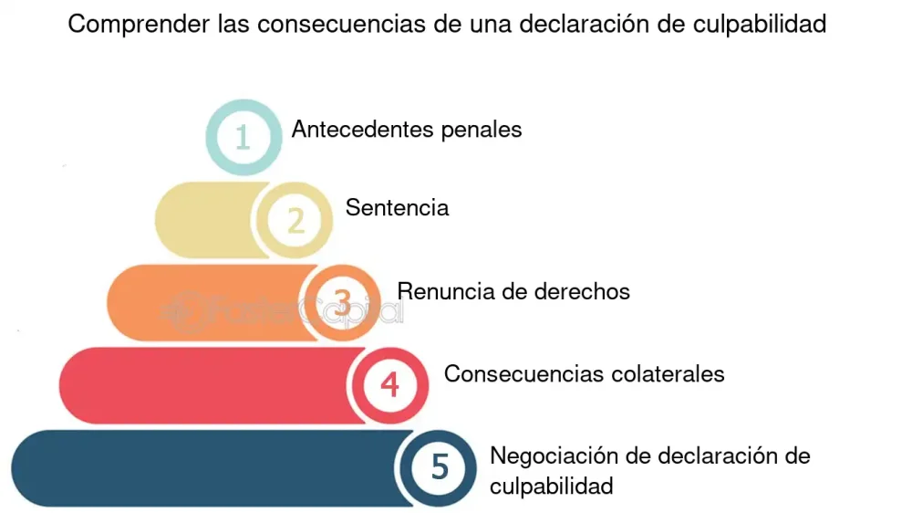 Implicaciones legales de la declaración de culpabilidad en juicios