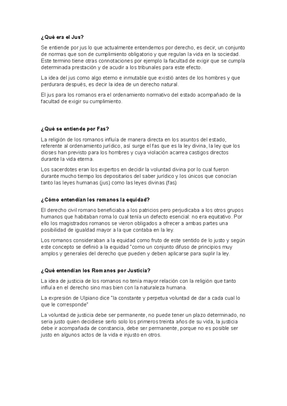 Entiende el jus y su relevancia en el derecho actual