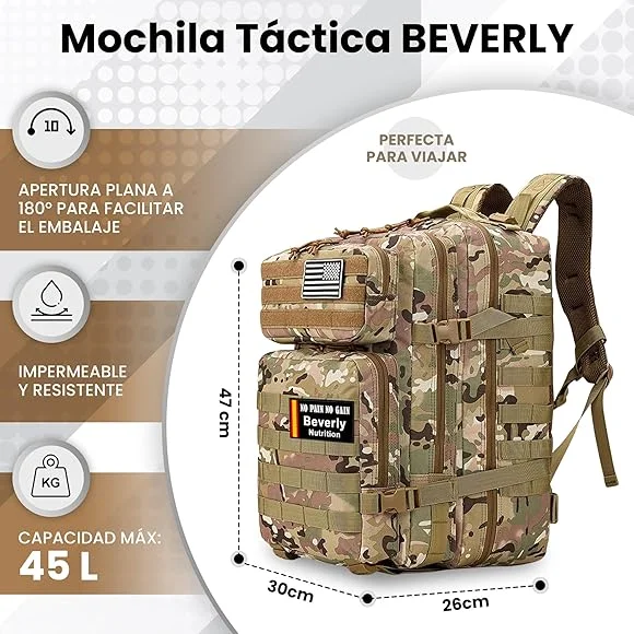 Límite de peso en mochilas militares según abogados expertos