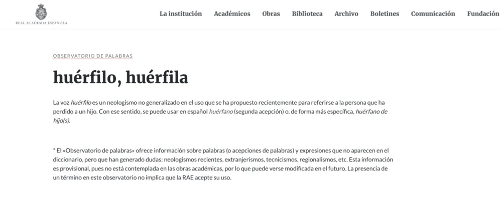 ¿Qué término se utiliza para referirse a un niño huérfano?