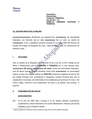 Cómo presentar una demanda contra el padre de tu hijo