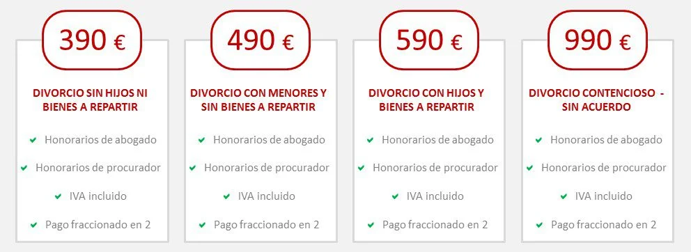 Costos de abogados para trámites de divorcio especializados