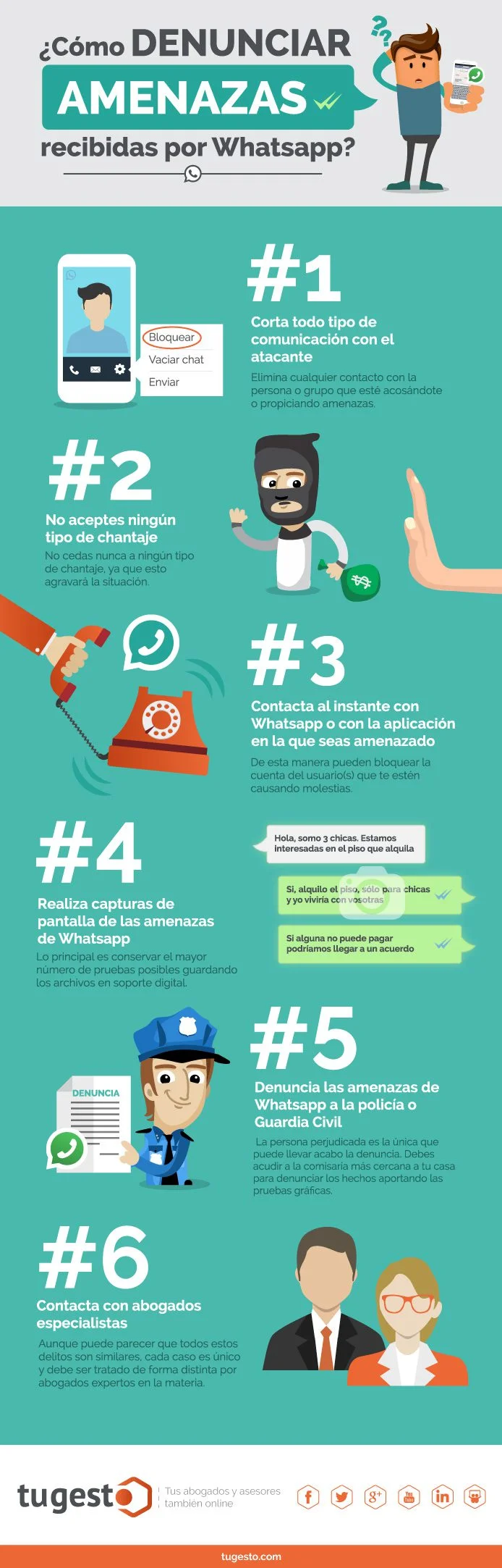 Guía para presentar denuncias de amenazas con abogados expertos