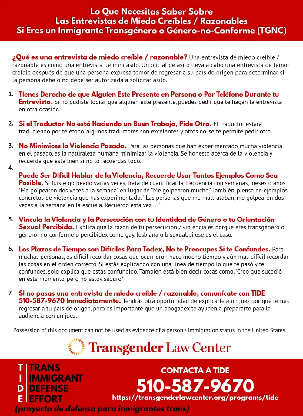 Preguntas clave sobre el miedo creíble en el ámbito legal