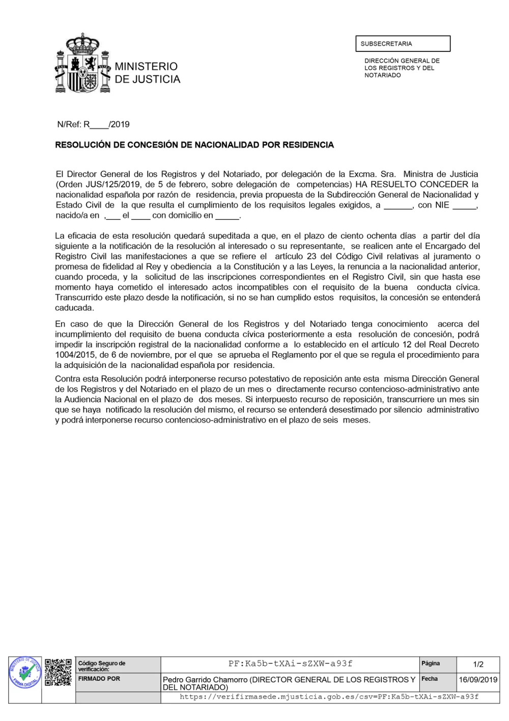 Expediente de nacionalidad: implicaciones y resolución con abogado
