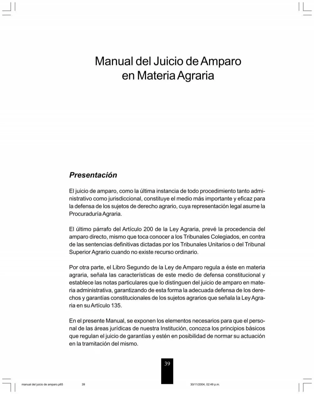Guía esencial sobre tipos de amparo en materia agraria