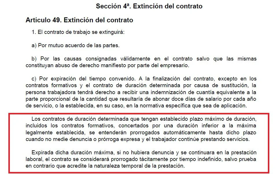 ¿Qué hacer si termina mi contrato sin aviso previo?