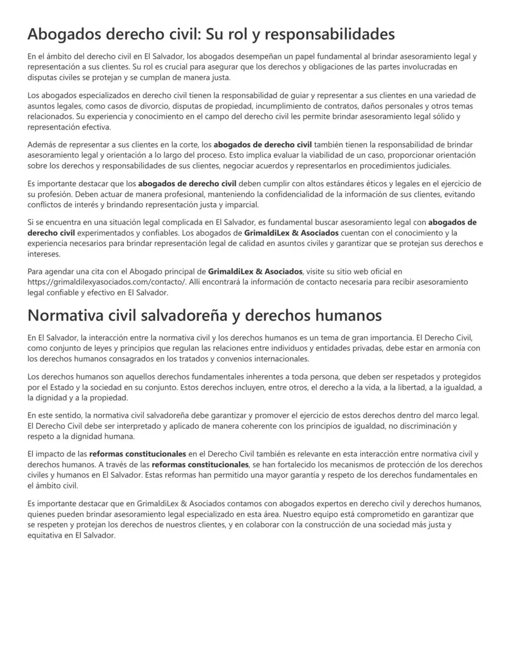 Ámbitos clave del derecho civil para abogados experimentados