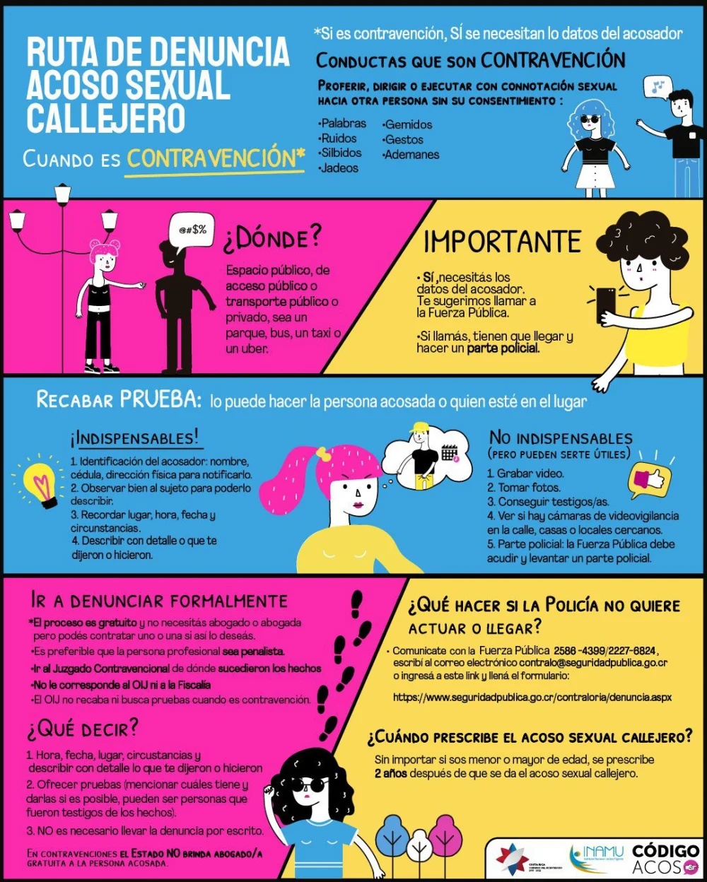 Acciones a seguir ante el acoso sexual sin consecuencias legales