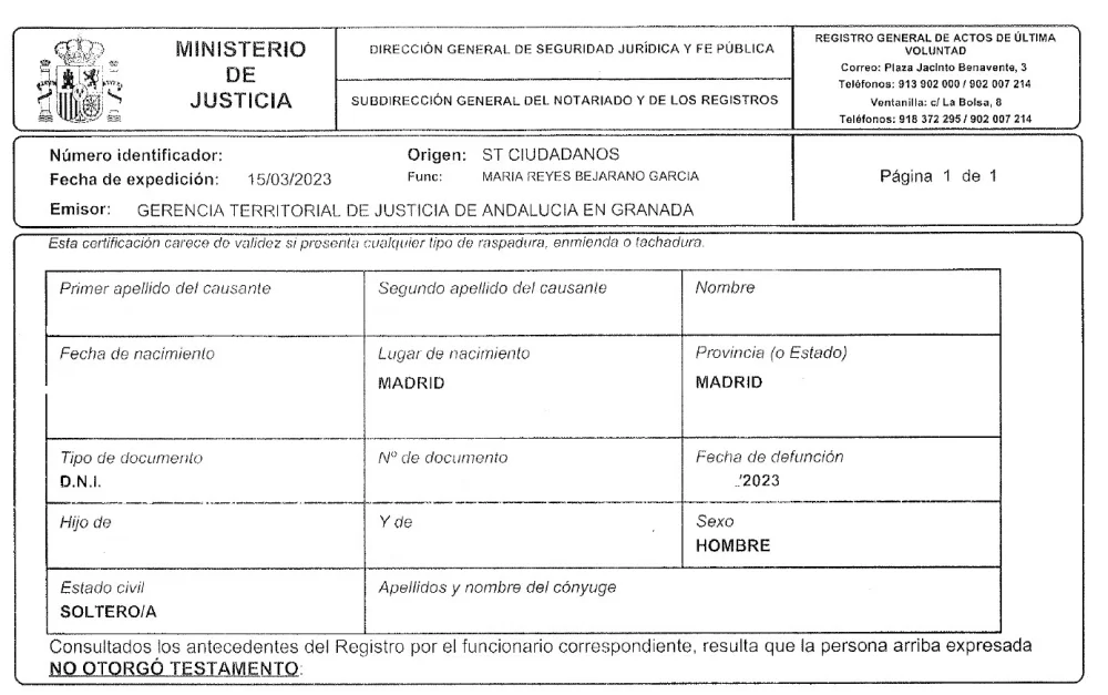 Certificado de últimas voluntades: uso e importancia esencial