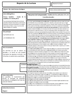 Entiende tus derechos: Análisis legal de los artículos 14 y 16