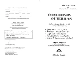Guía de calificación de concursos para profesionales del derecho