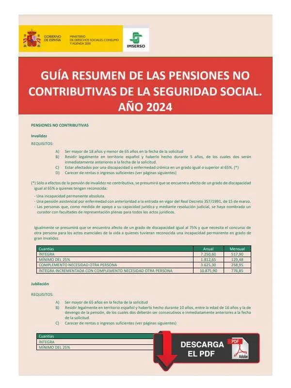 Guía legal sobre discapacidad y requisitos para recibir pensiones