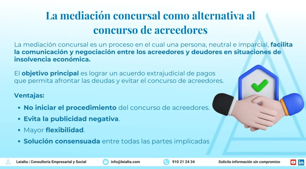 Mediador concursal: funciones clave en procesos de insolvencia