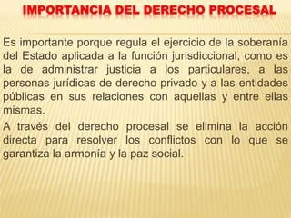 Relevancia del derecho procesal en la práctica legal