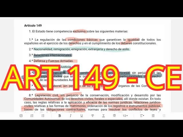 Artículo 149 de la Constitución: Lo esencial para abogados