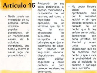 Artículo 16 de la Constitución: Derechos y garantías para abogados