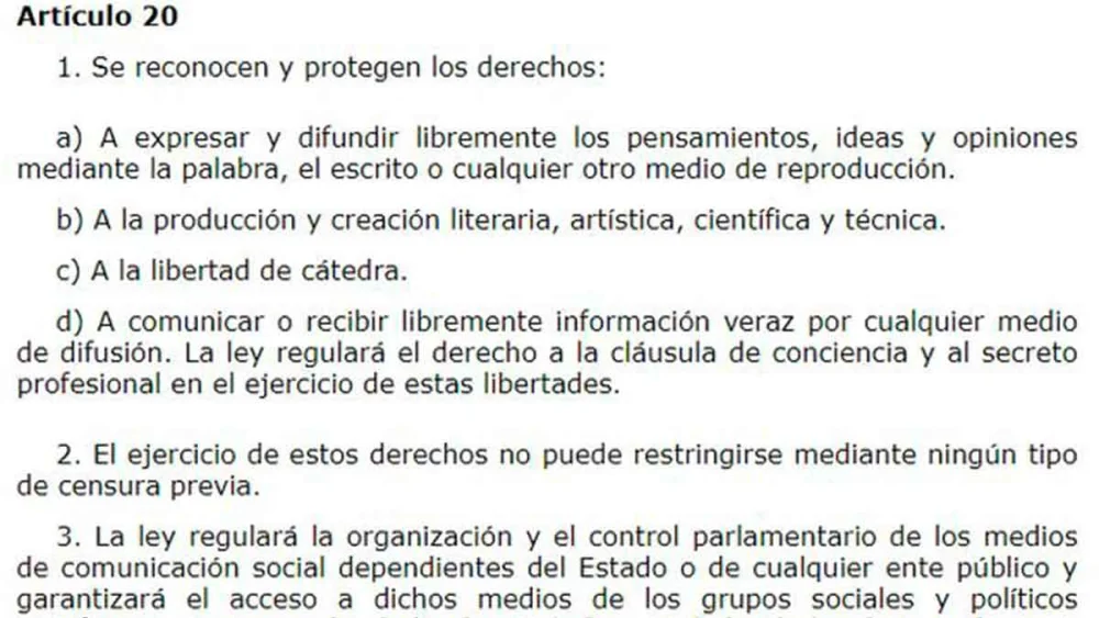 Artículo 20 de la Constitución Española: Guía esencial para abogados