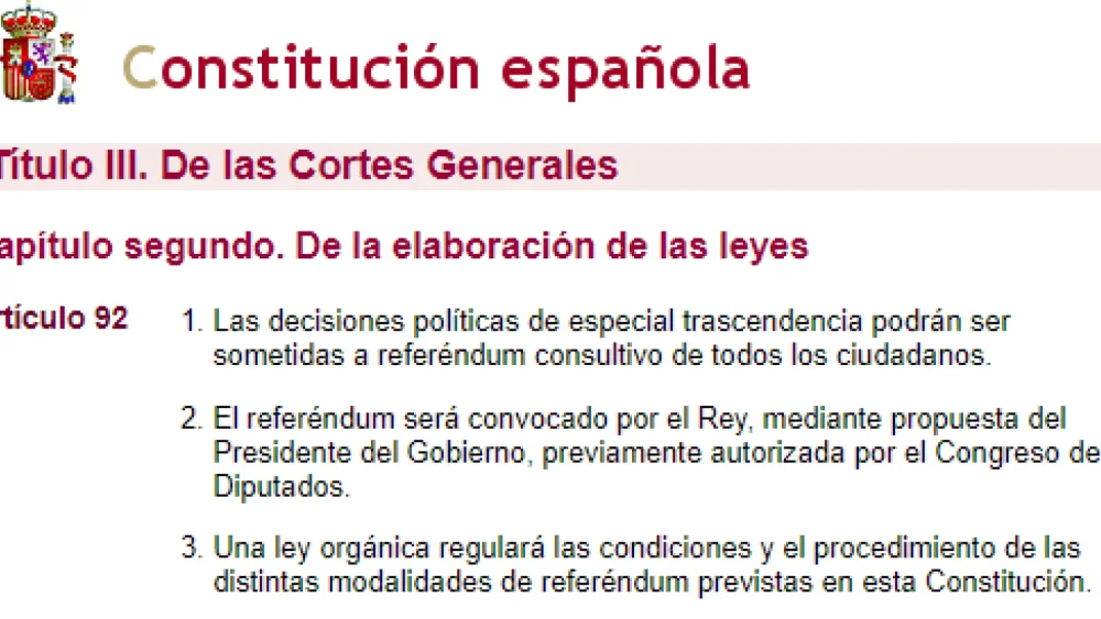 Artículo 92 de la Constitución Española: Guía esencial para abogados