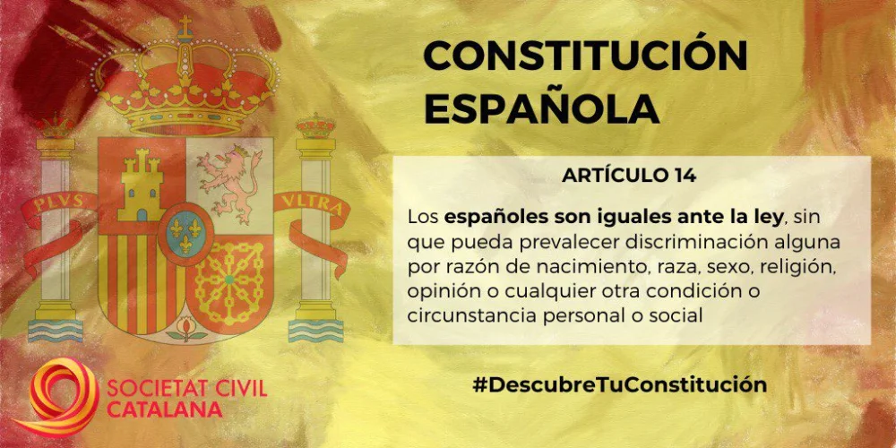 Derechos fundamentales del artículo 14 de la Constitución española