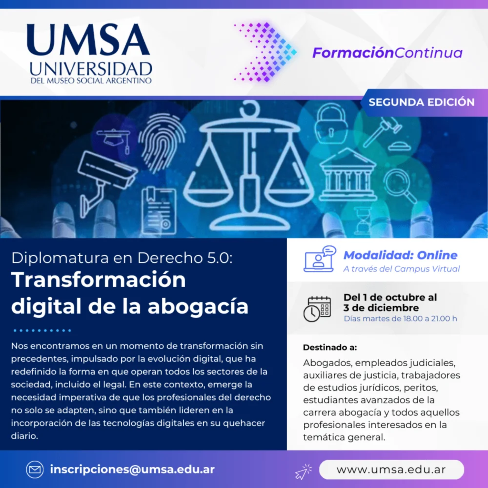Nueva especialización en derecho para abogados avanzados