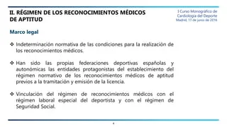 Aspectos legales de la medicina deportiva para abogados