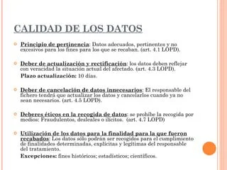 Excepciones a la ley de protección de datos según abogados