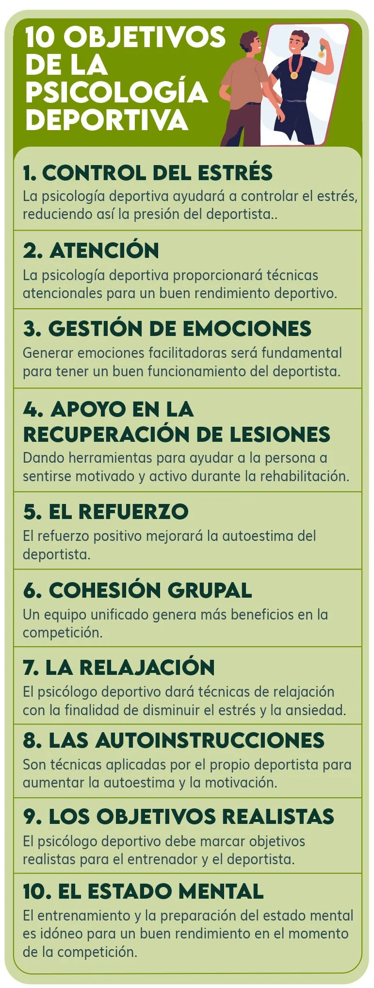 Funciones del psicólogo deportivo en el contexto legal