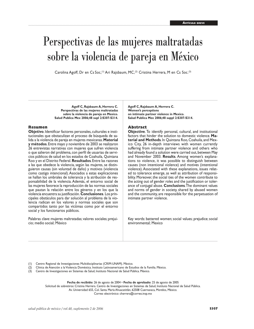 Perspectiva legal del pensamiento de una mujer maltratada