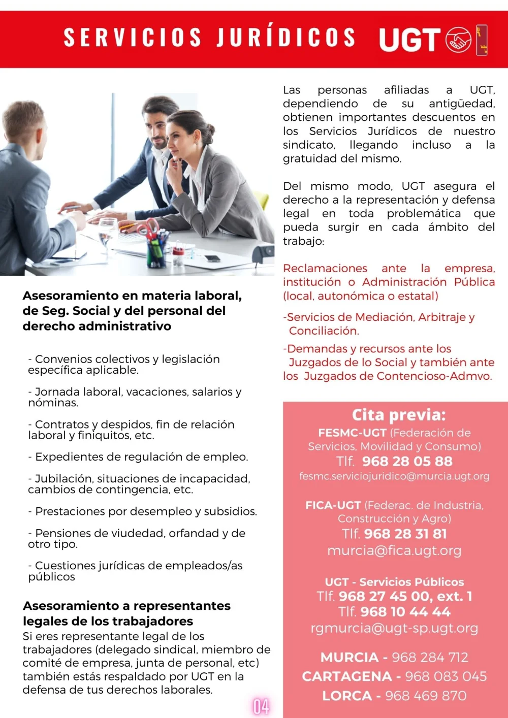 Servicios legales de la UGT para abogados: tu guía esencial