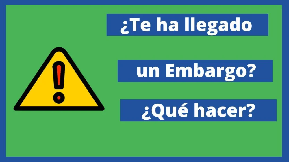 Recibe asesoría legal sobre la notificación de embargos