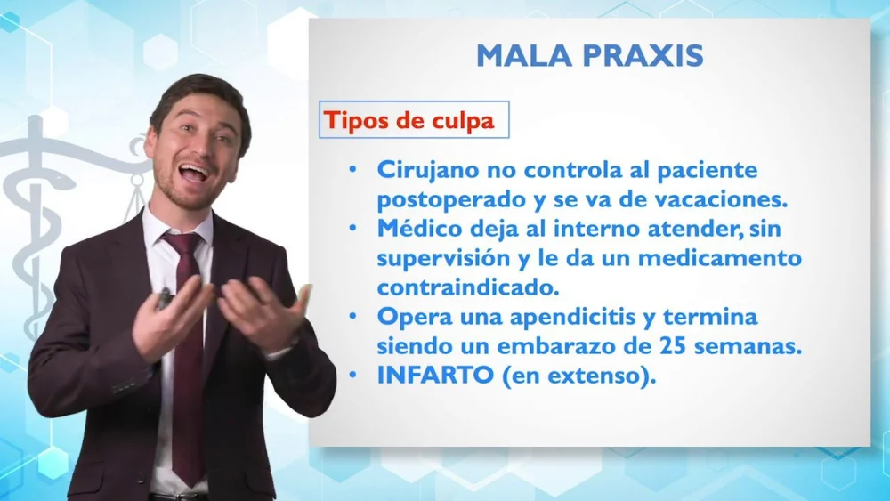 Comprende la mala praxis y sus implicaciones legales