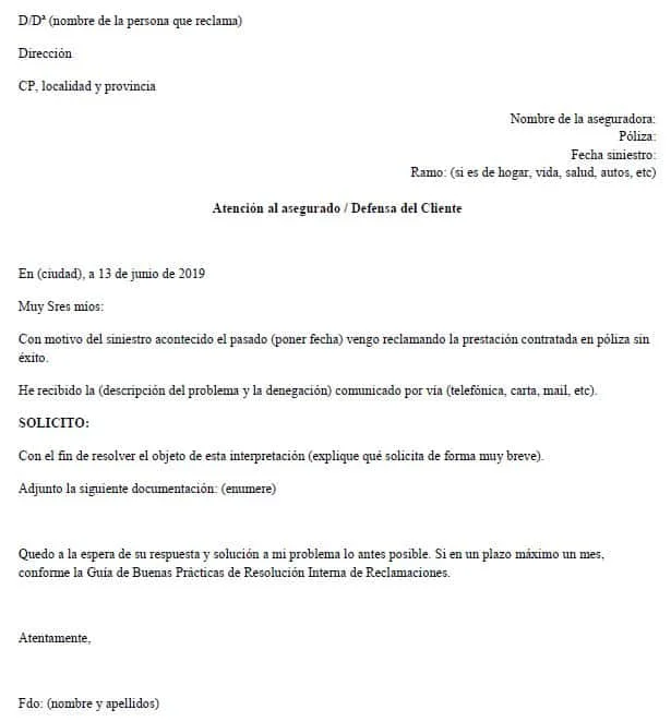 Guía para reclamar al seguro sin respuesta adecuada