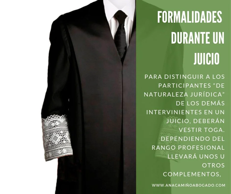 Significado del vestuario negro en jueces y abogados