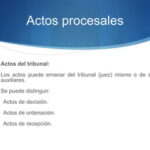 Clasificación de actos procesales: manual para abogados y estudiantes