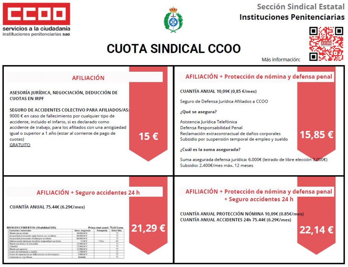 Cuota sindical CCOO: conoce su costo y recibe asesoría legal