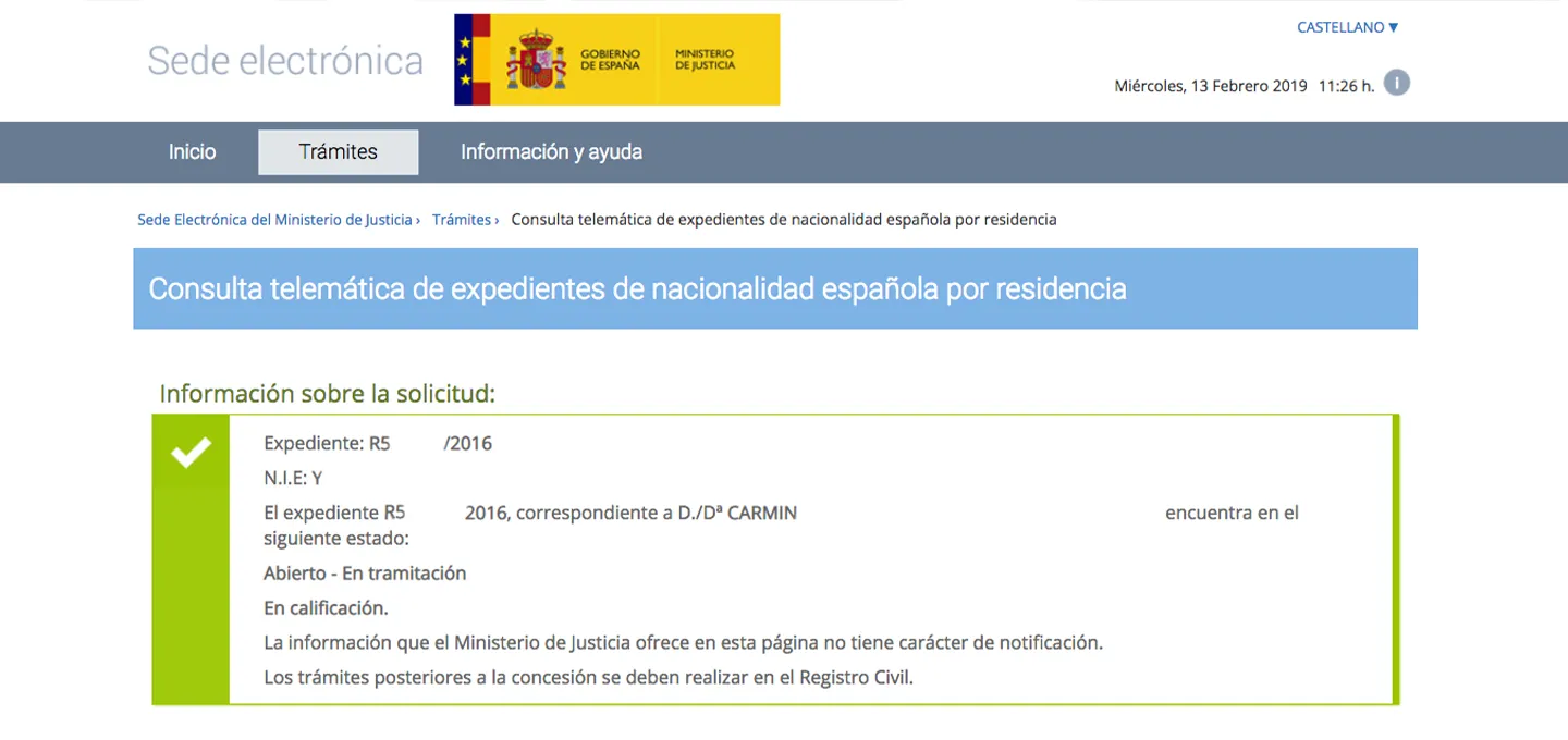 Importancia del estado ‘abierto’ en la calificación de expedientes
