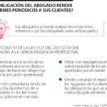 Plazos para la entrega de informes legales por abogados
